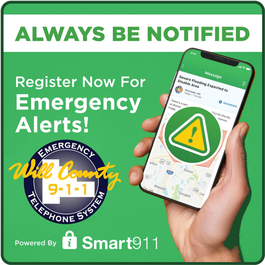 Smart911 - sign up at Will County 911
